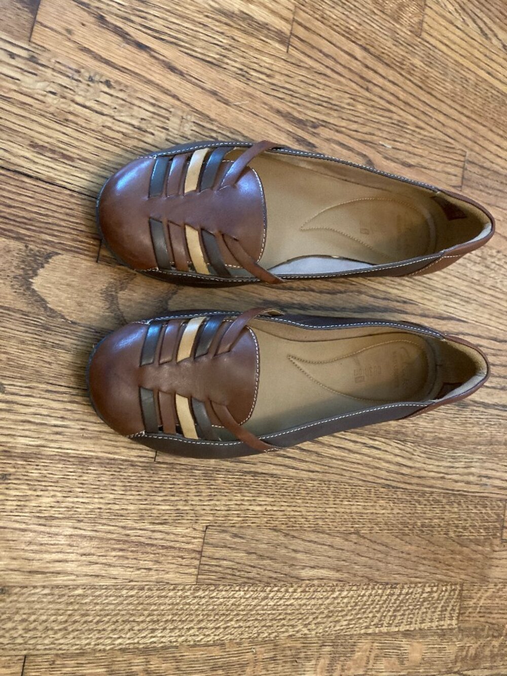 Clark's multi-toned leather penny loafers